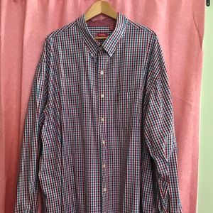 Big & Tall men’s plaid shirt